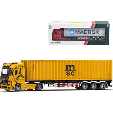 1:24 Diecast Metal Transport Container Truck